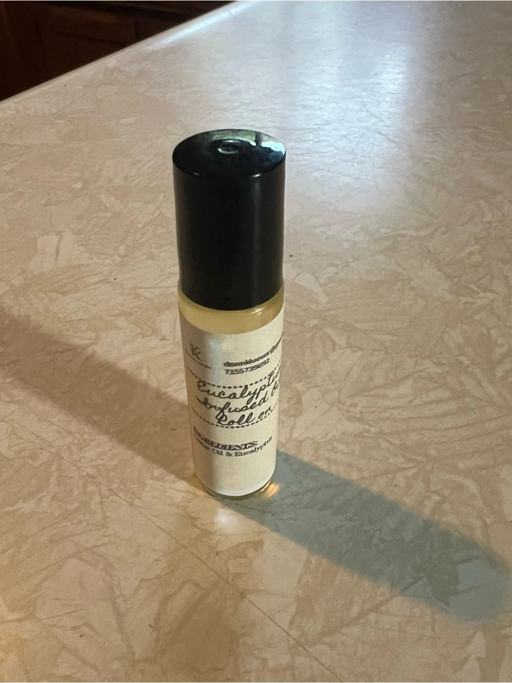 Eucalyptus Infused Roll-On Oil -(Clear/Light Yellow)